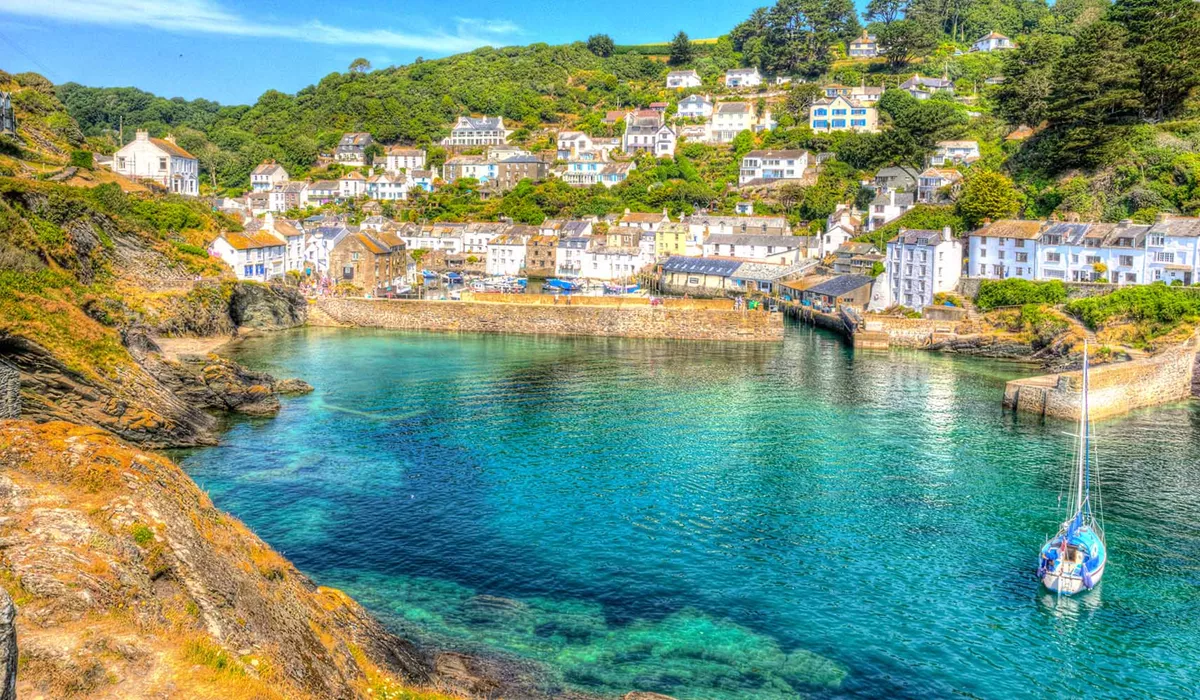 Polperro Harbour in Cornwall