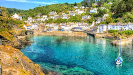 Polperro Harbour in Cornwall