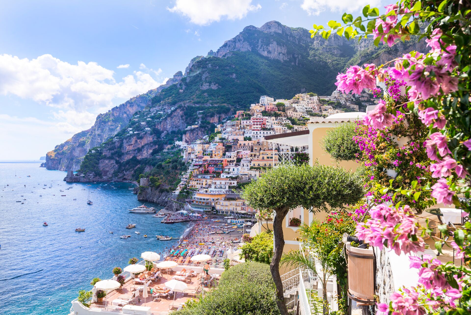 Positano On Amalfi Coast, Italy