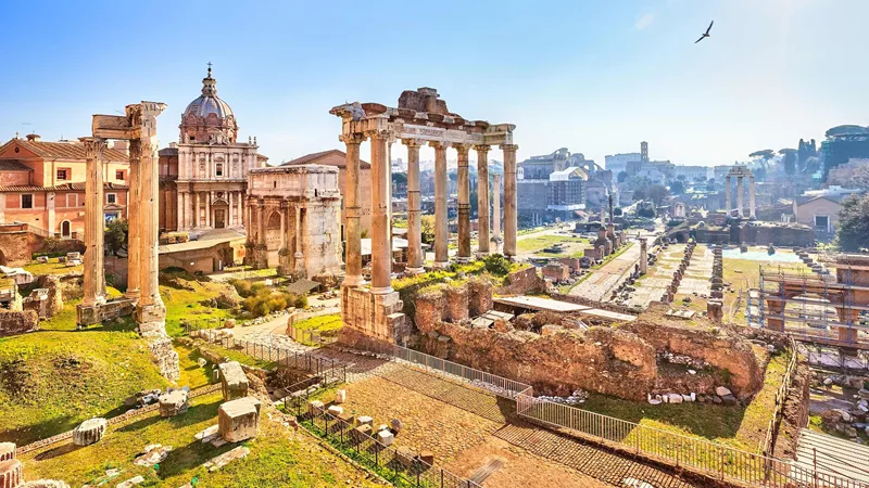 The Roman Forum in Rome, Italy