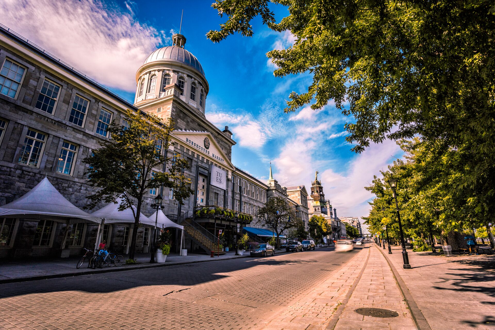 Bonsecours Market of Montreal on a sunny day