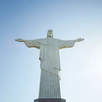 A monument of Christ the Redeemer in Rio, Brazil