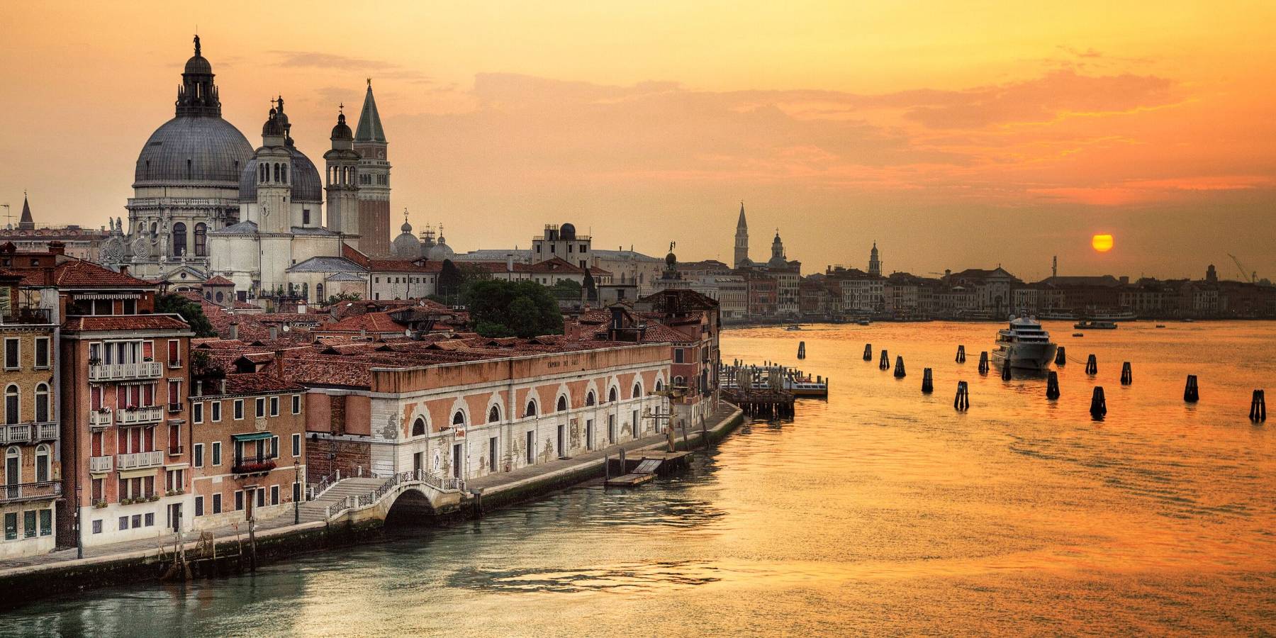 Sunrise view of Venice, Veneto, Italy