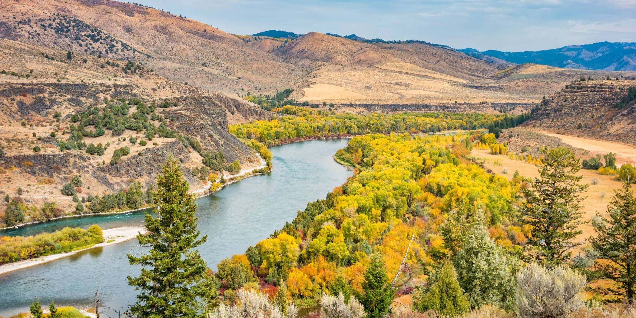 Snake River near Swan Valley Idaho, USA
