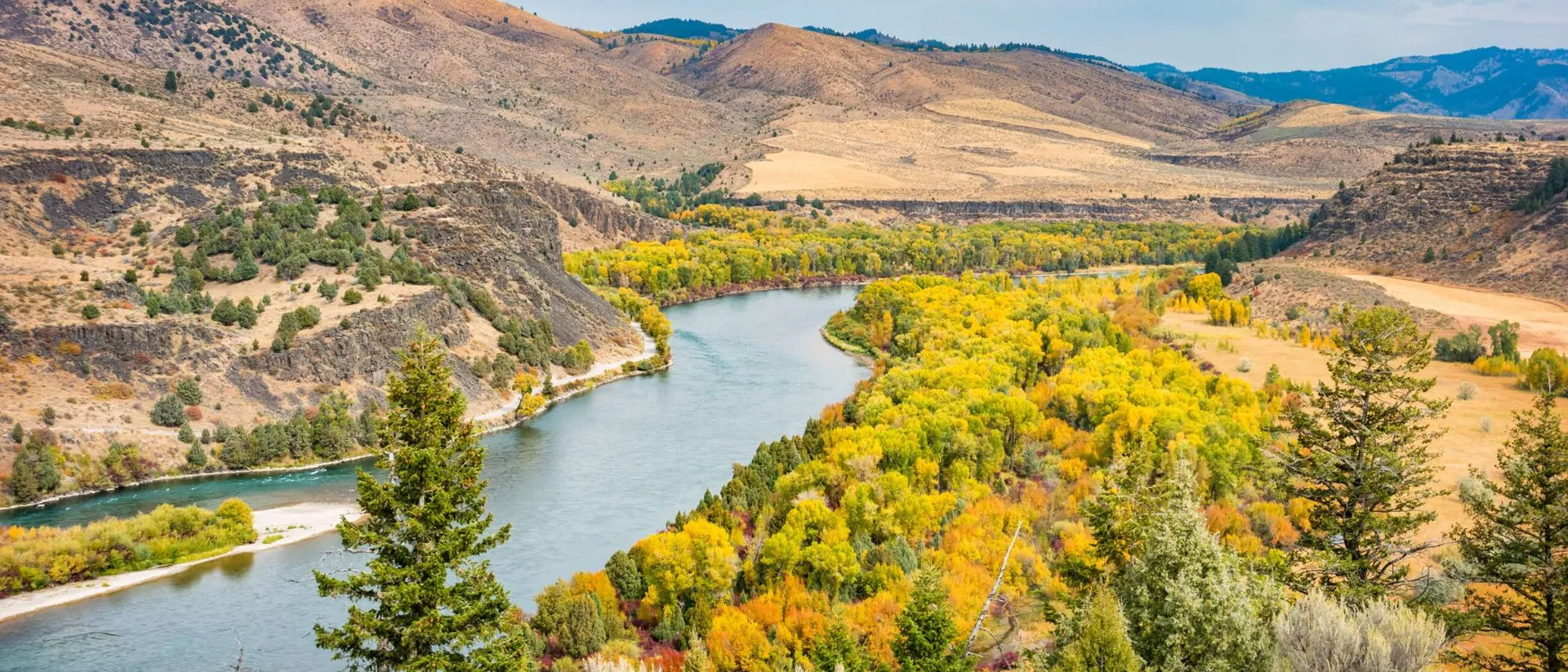 Snake River near Swan Valley Idaho, USA