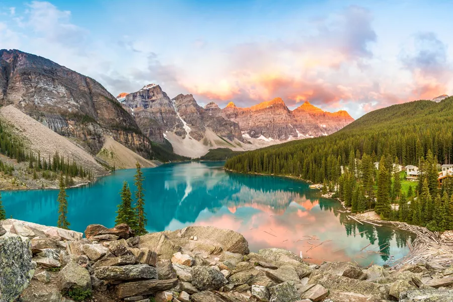 Moraine Lake in Banff National Park in Alberta, Canada