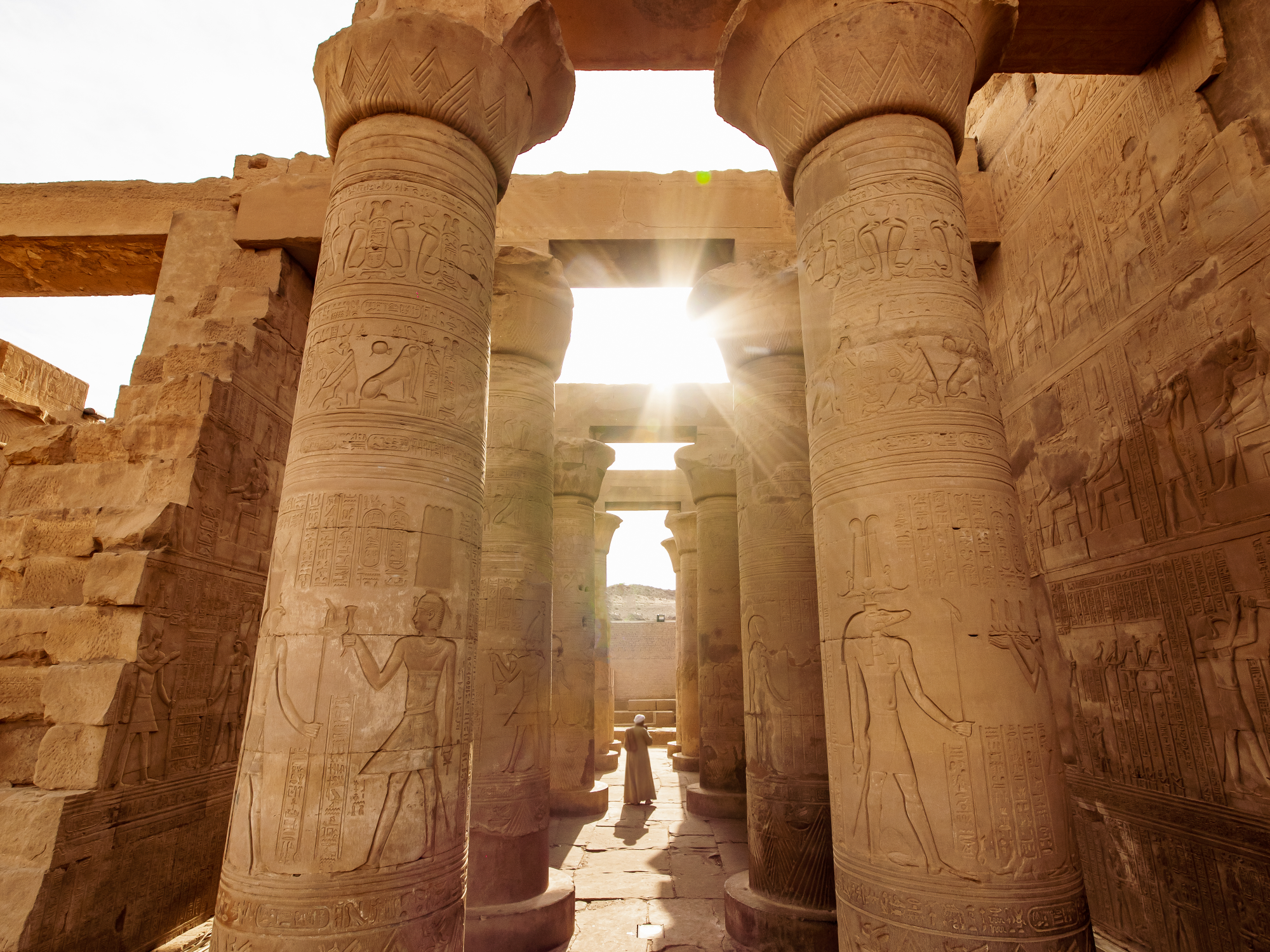 Columns of an ancient building