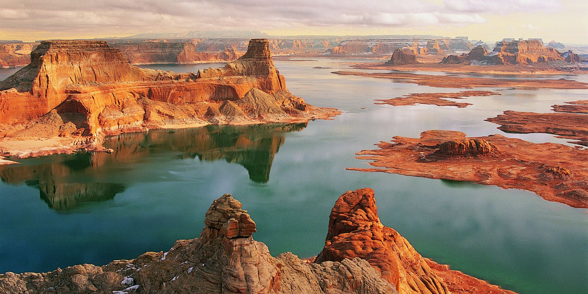 Lake Powell on the Colorado River in Utah and Arizona, United States