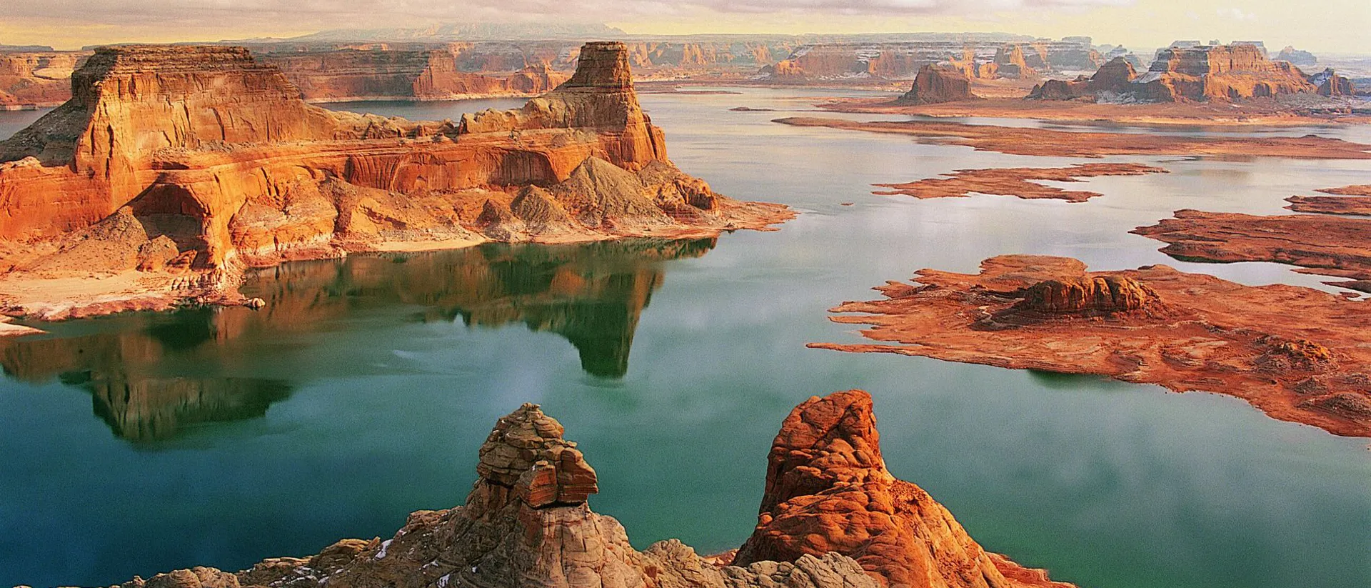 Lake Powell on the Colorado River in Utah and Arizona, United States