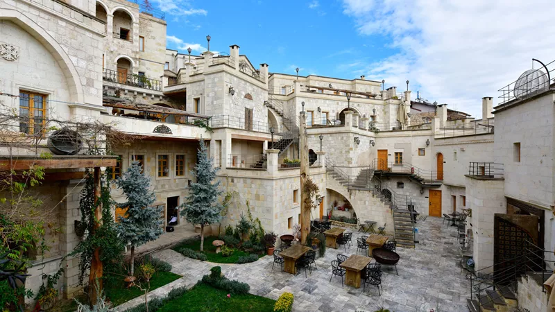 Exterior of Exedra Hotel, Cappadocia, Turkey