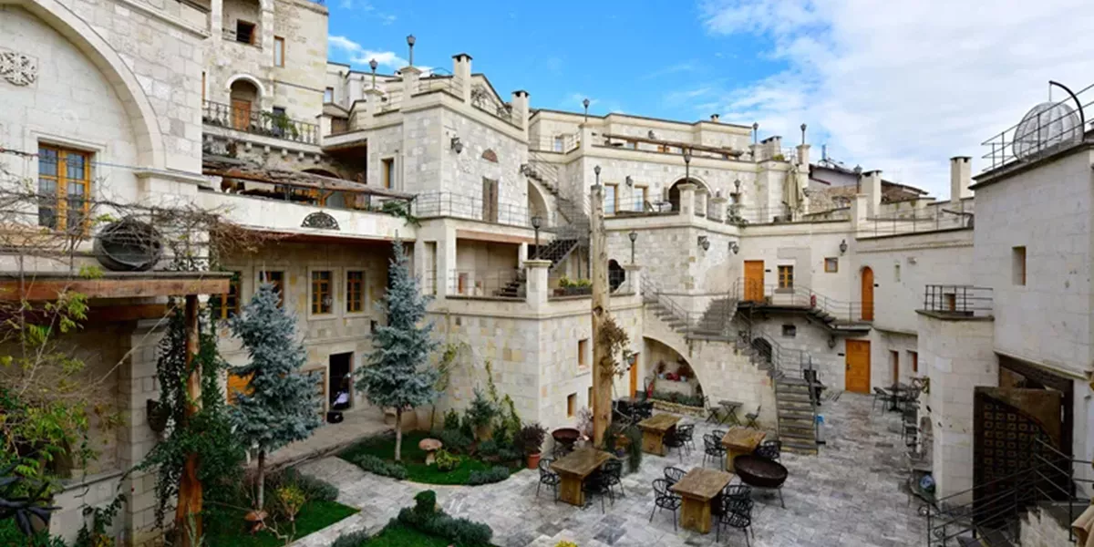 Exterior of Exedra Hotel, Cappadocia, Turkey