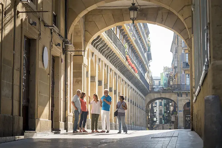 Tour Director With Guests, Spain