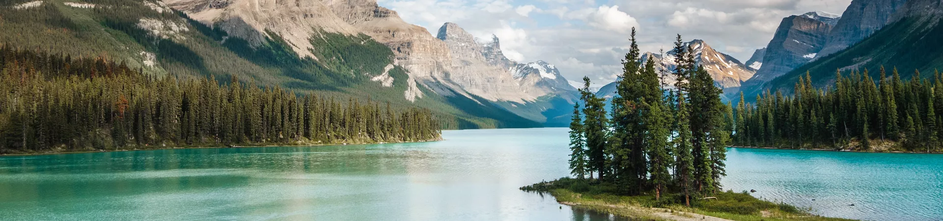 Lake in Jasper National Park in Canada
