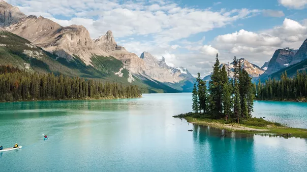 Lake in Jasper National Park in Canada