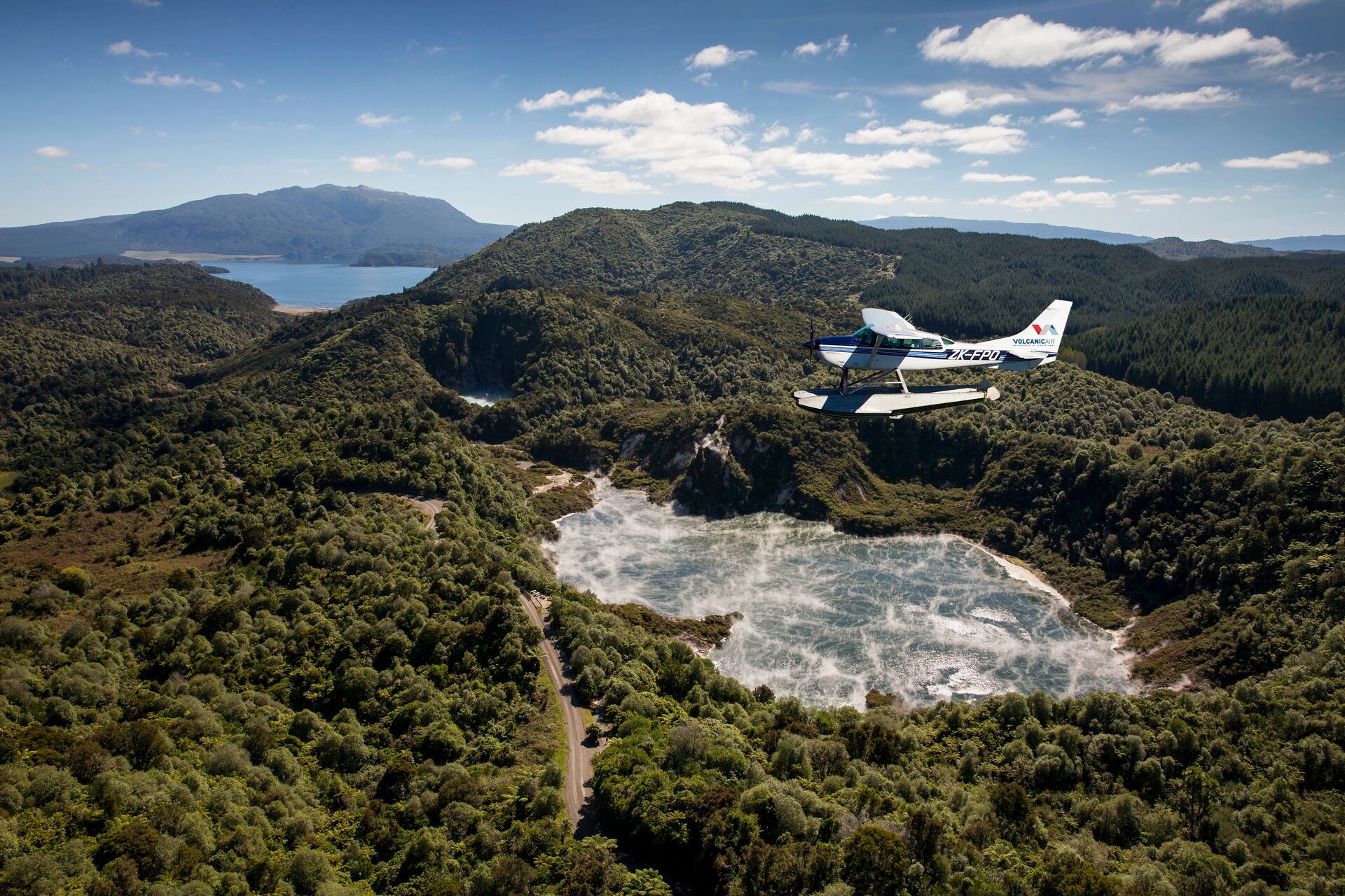 Floatboat Tour Of Mt. Tarawera in New Zealand