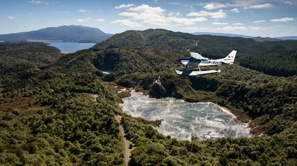 Floatboat Tour Of Mt. Tarawera in New Zealand