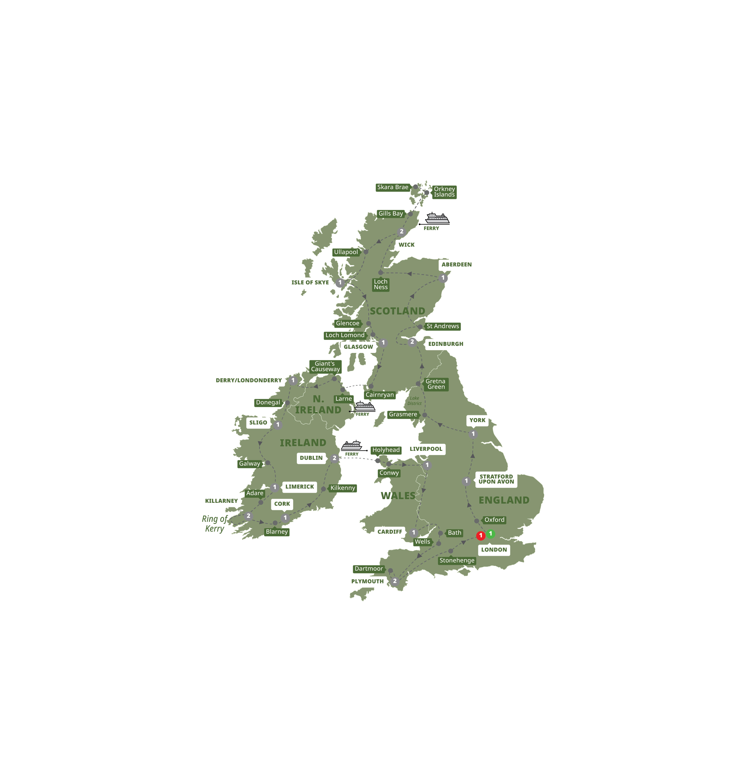  Britain Ireland Discovery Guided Tour B959 27 USCA