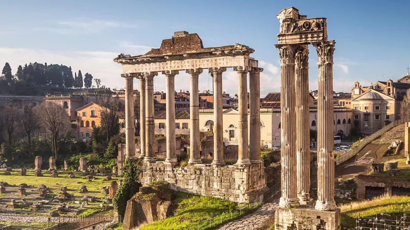 The Roman Forum in Rome, Italy