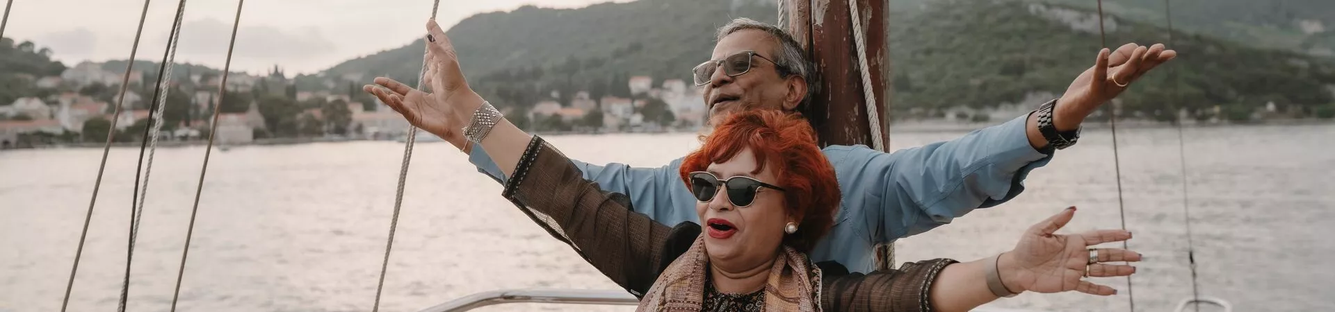 Trafalgar guests smiling on a ship in the Balkans