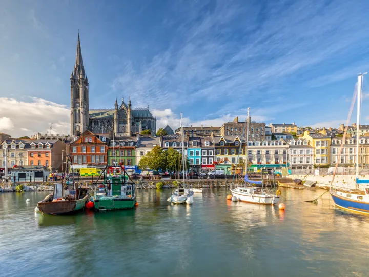 Impression Of The St. Colman's Cathedral In Cobh Near Cork, Ireland