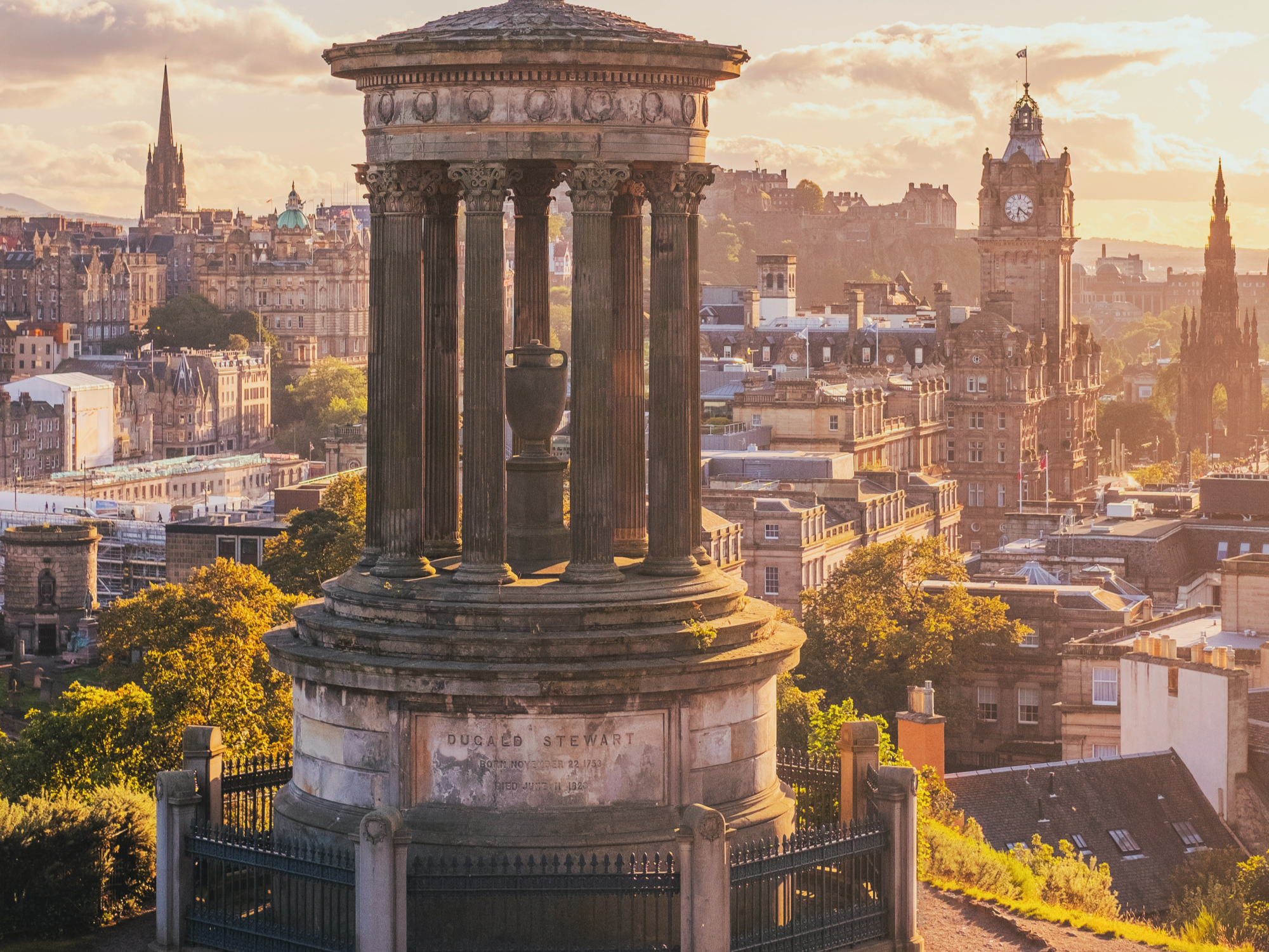 Calton Hill in Ediburgh, Scotland