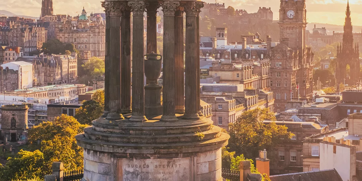 Calton Hill in Ediburgh, Scotland