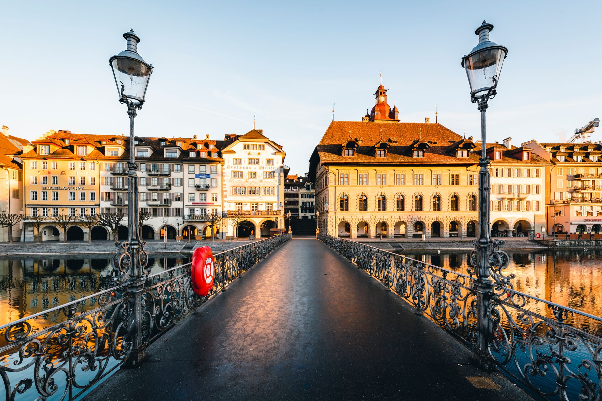 Old Bridge In Lucerne, Switzerland 