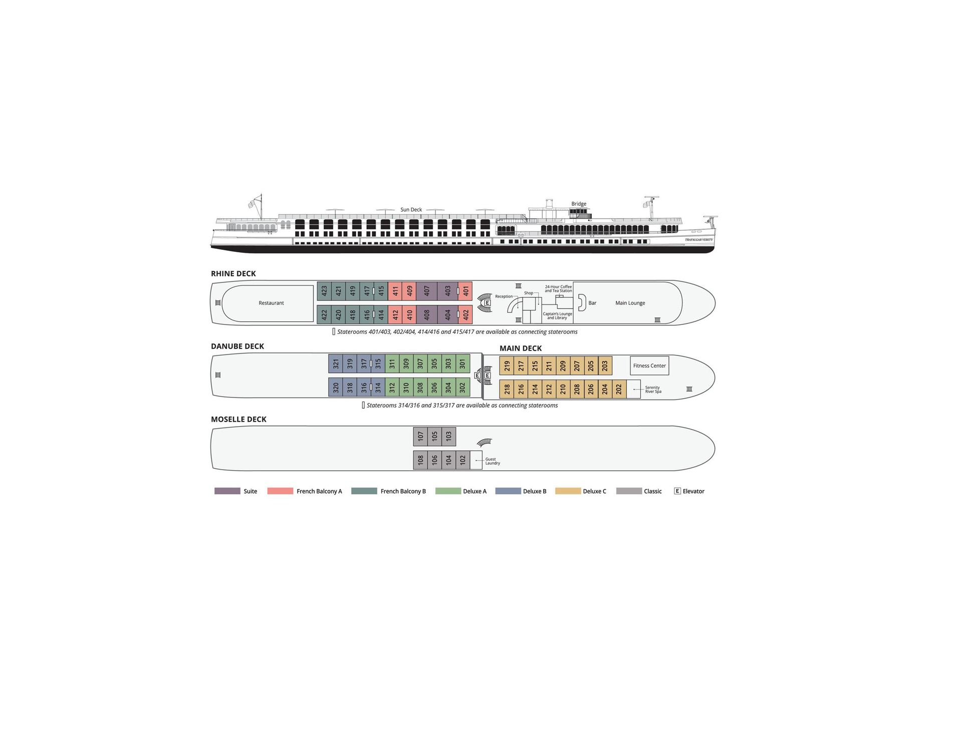 Trafalgar Verity Deck Plan