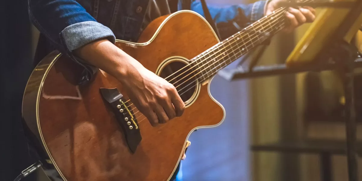 Large Play The Guitar By Hand Artist Musician 1185143893