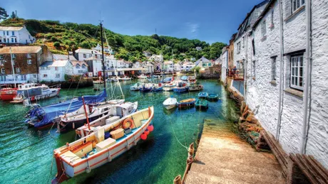 Polperro Harbour in Cornwall