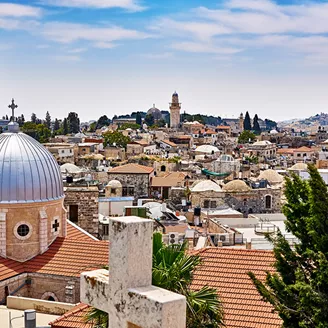 Roofs and buildings in Jerusalem