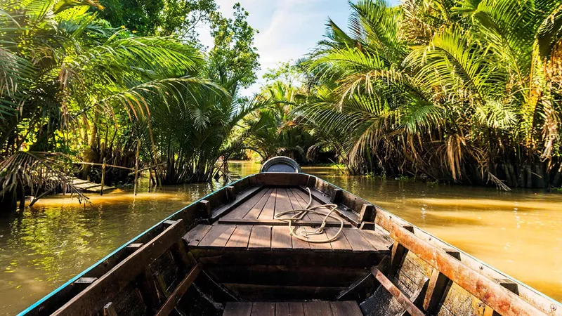 Boat on Mekong Delta, Vietnam