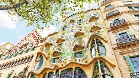 Outdoor View Gaudi S Creation House Casa Batlo