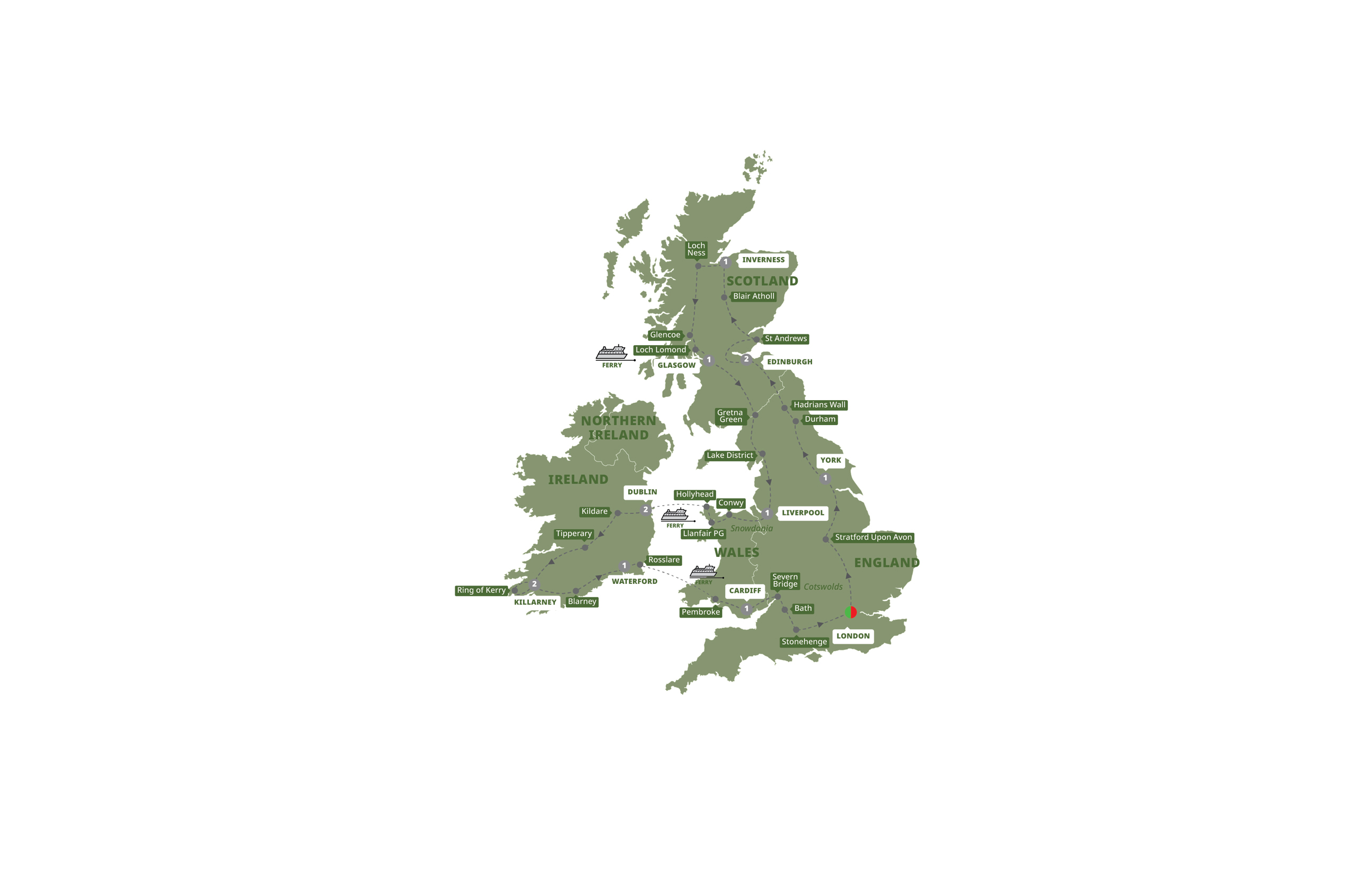 Map Britain And Ireland Explorer Guided Tour B904 27