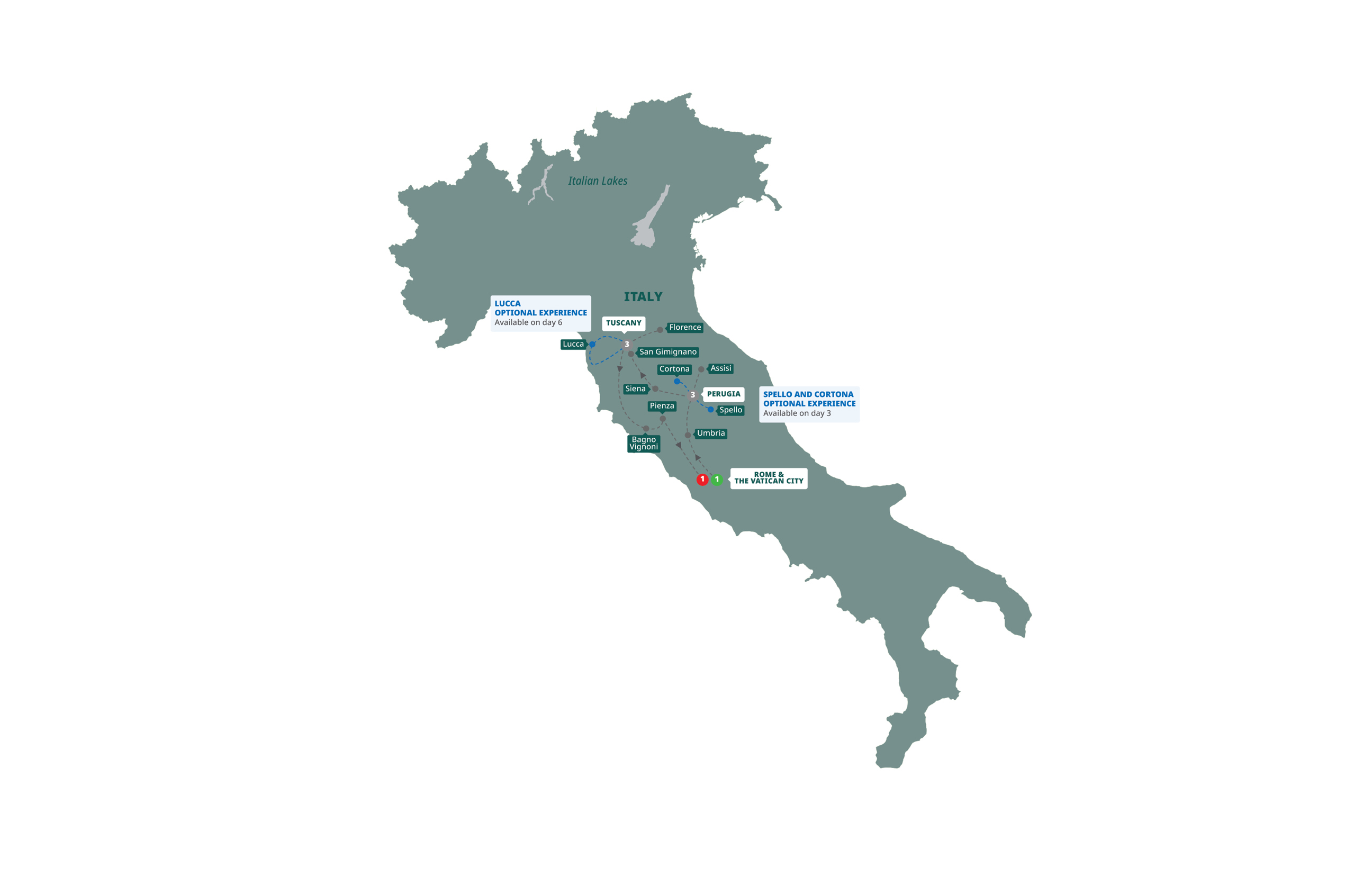 Map Country Roads Tuscany Central Italy Guided Tour E822 27