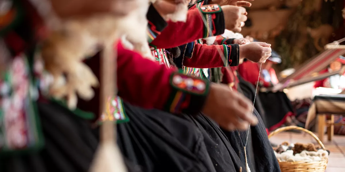 Women weaving