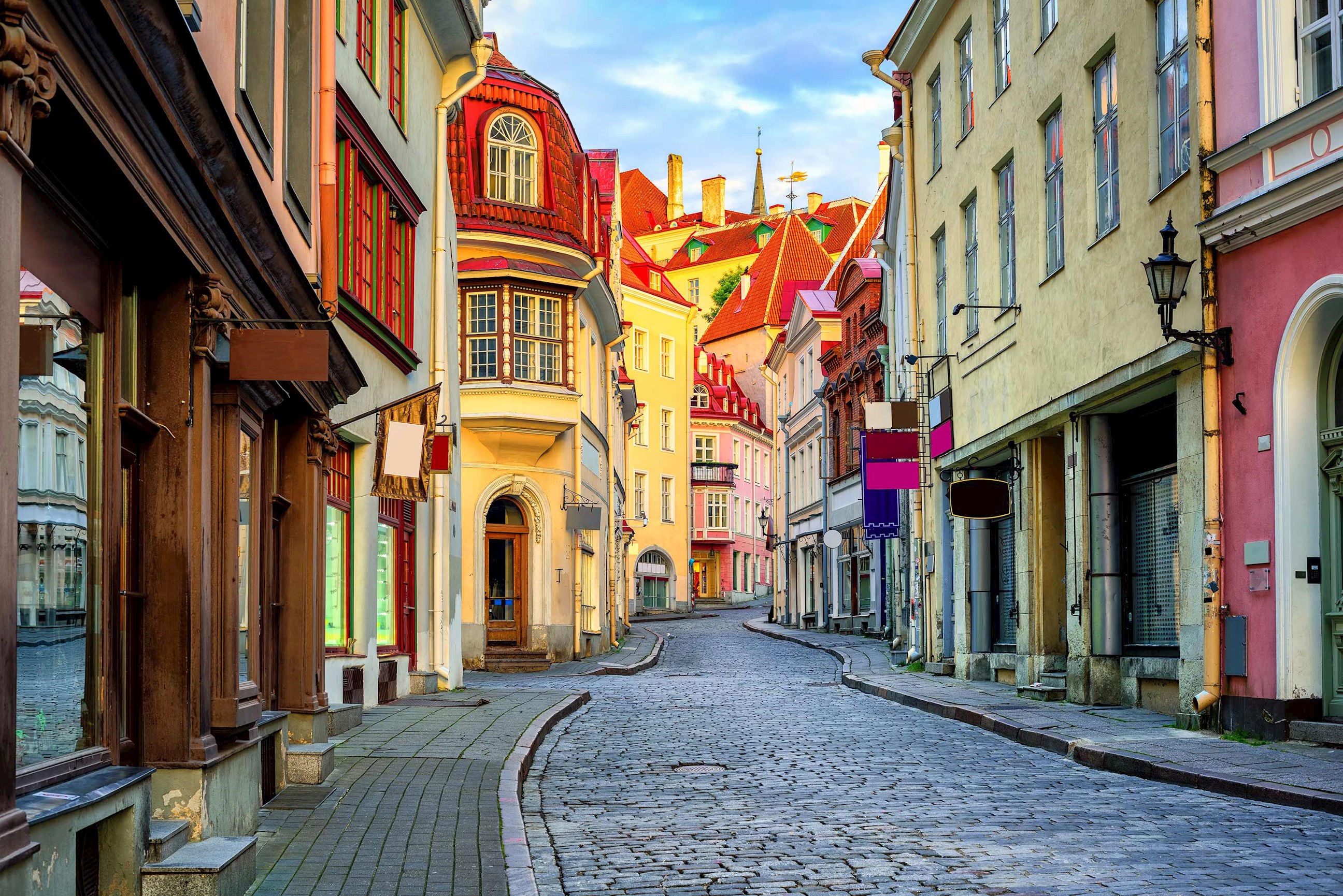 A street view of Tallinn, Estonia