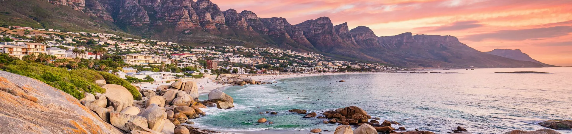 Website Banner Camps Bay Cape Town Vibrant Sunset Twilight South Africa 1202000618