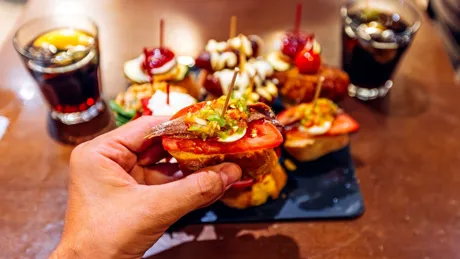 Person eating food