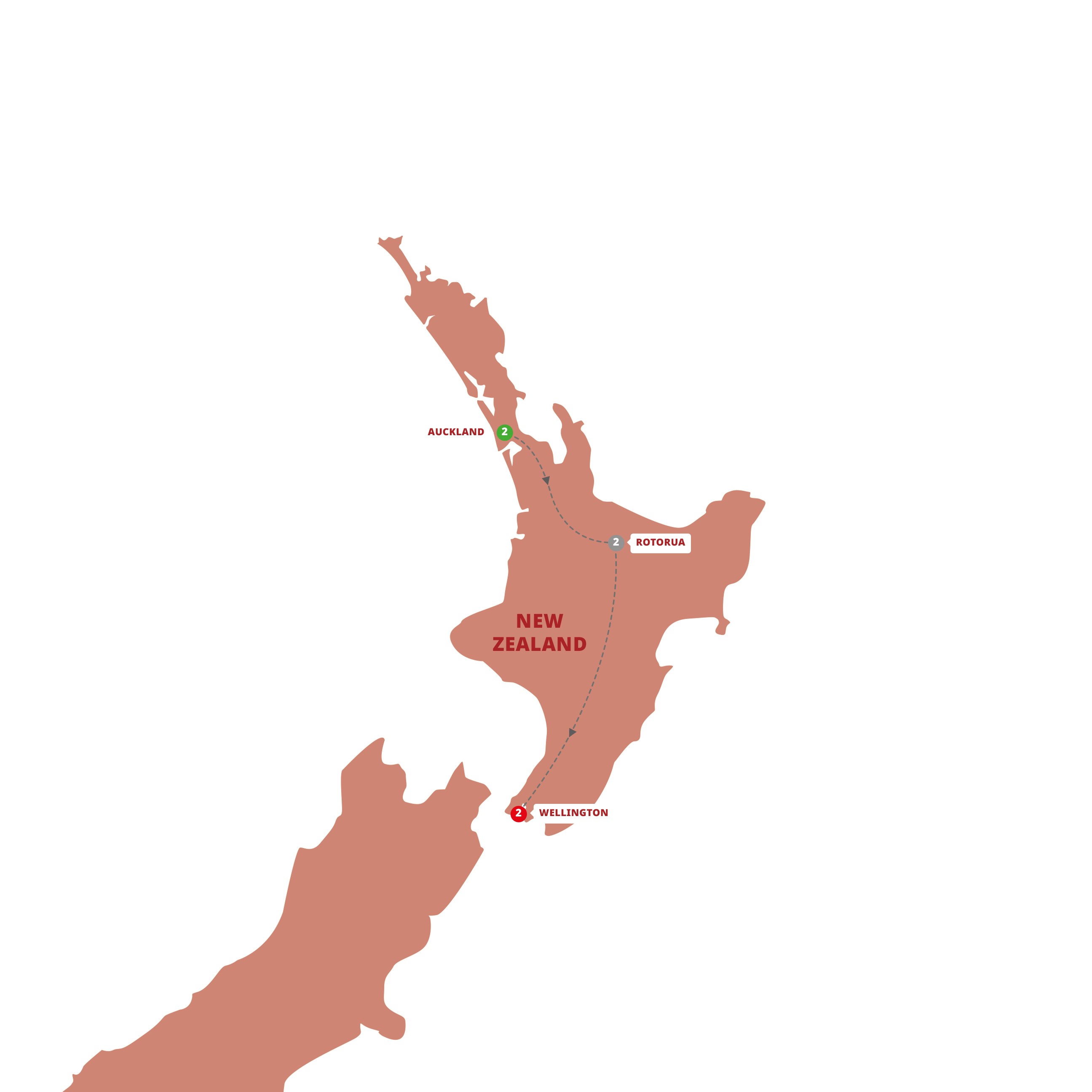 Iconic North Guided Tour Map 2024