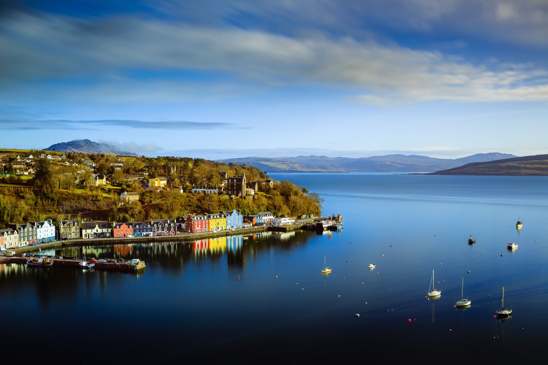 Large Tobermory View Isle Of Mull Scotland 615052794