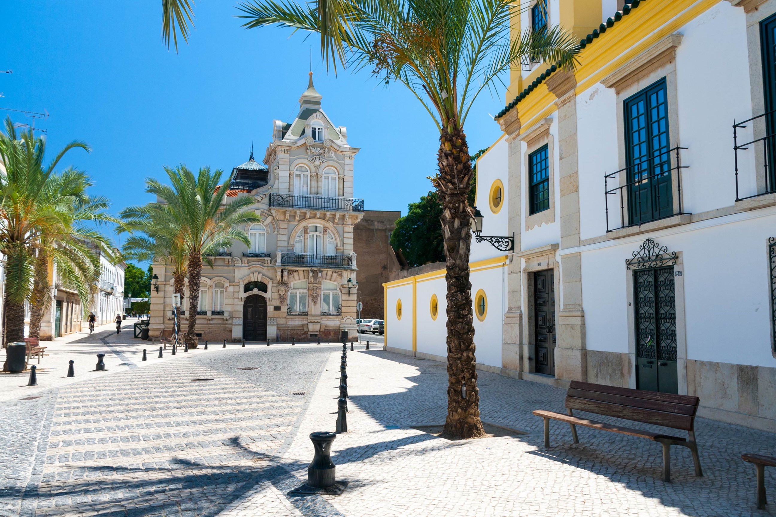 A street view of Lagos, Algarve in Portugal