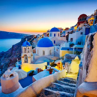 Romantic Travel Destination Oia Village, Santorini Island, Greece 166699696