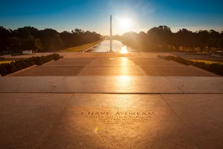 Lincoln Memorial Steps at dusk in Washington DC, USA