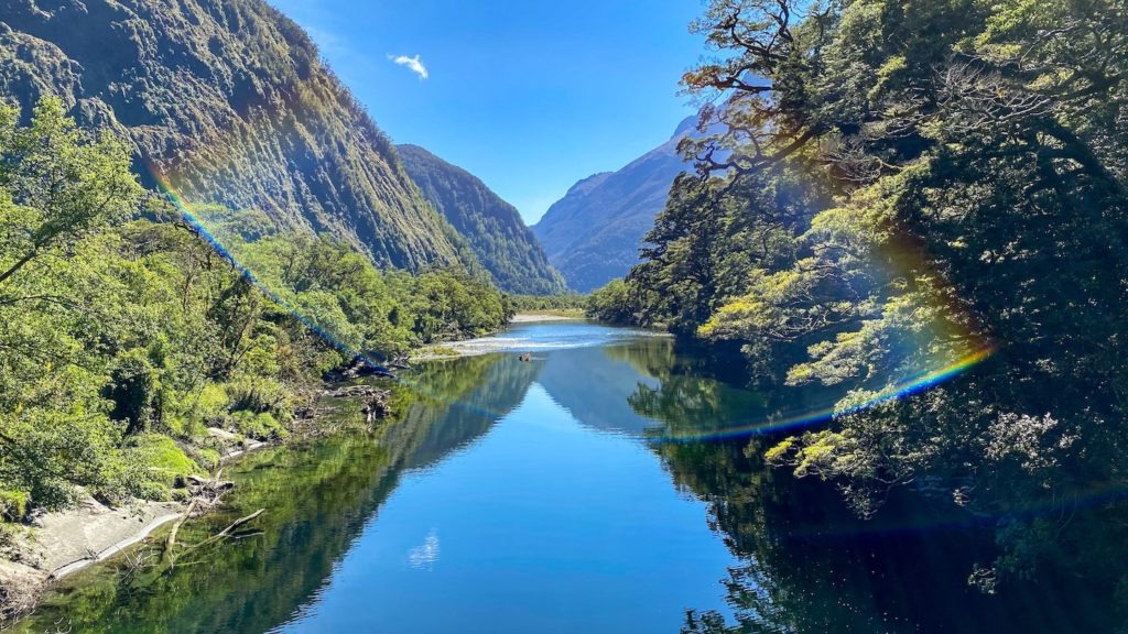 Landscape Fiordland National Park New Zealand
