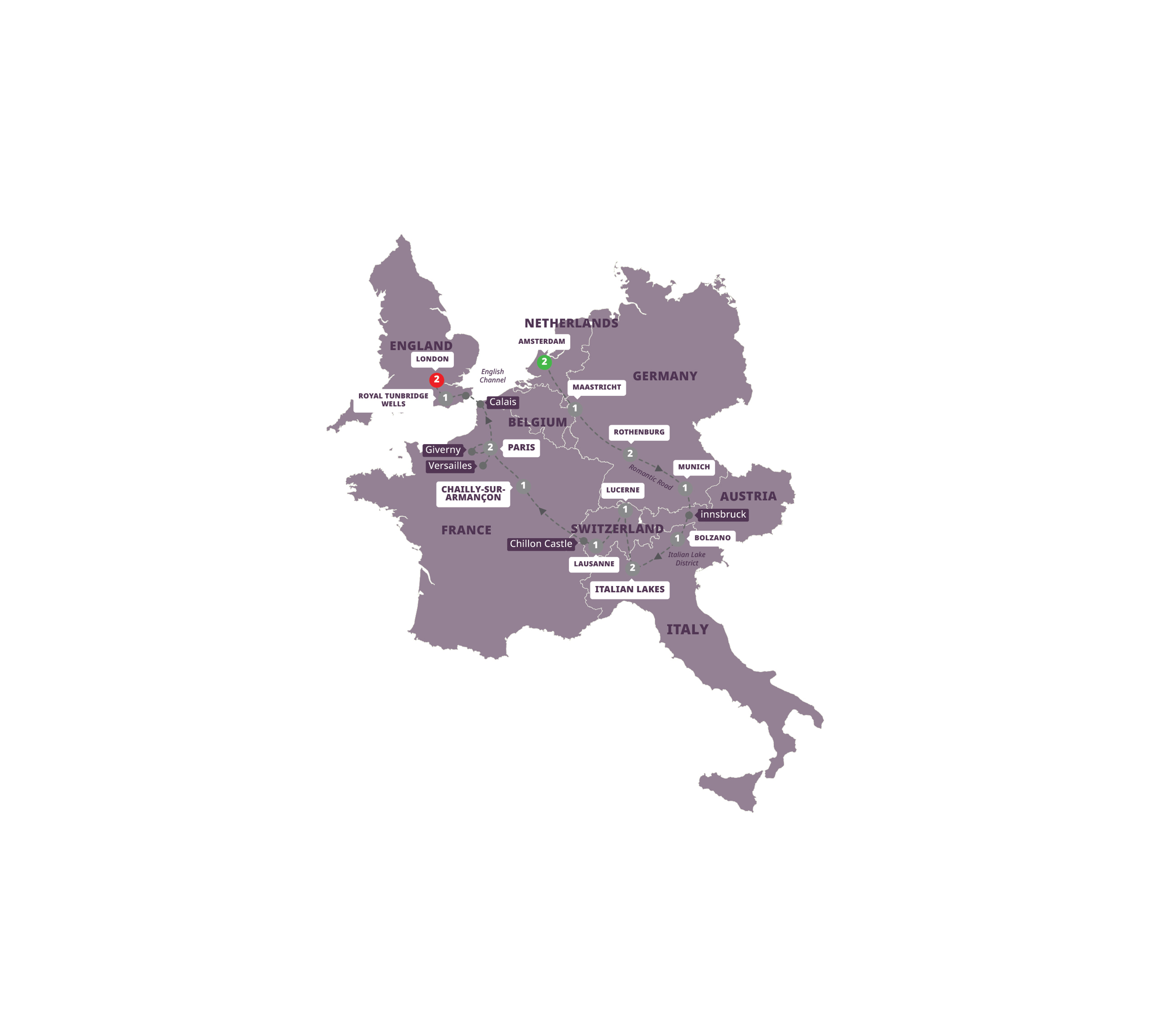 Map Springtime In The Alps And Chelsea Flower Show 2027