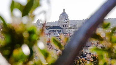 View of St. Peter's Basilica in Rome, Italy