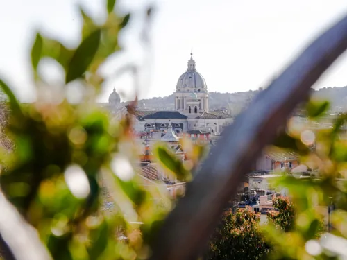 View of St. Peter's Basilica in Rome, Italy