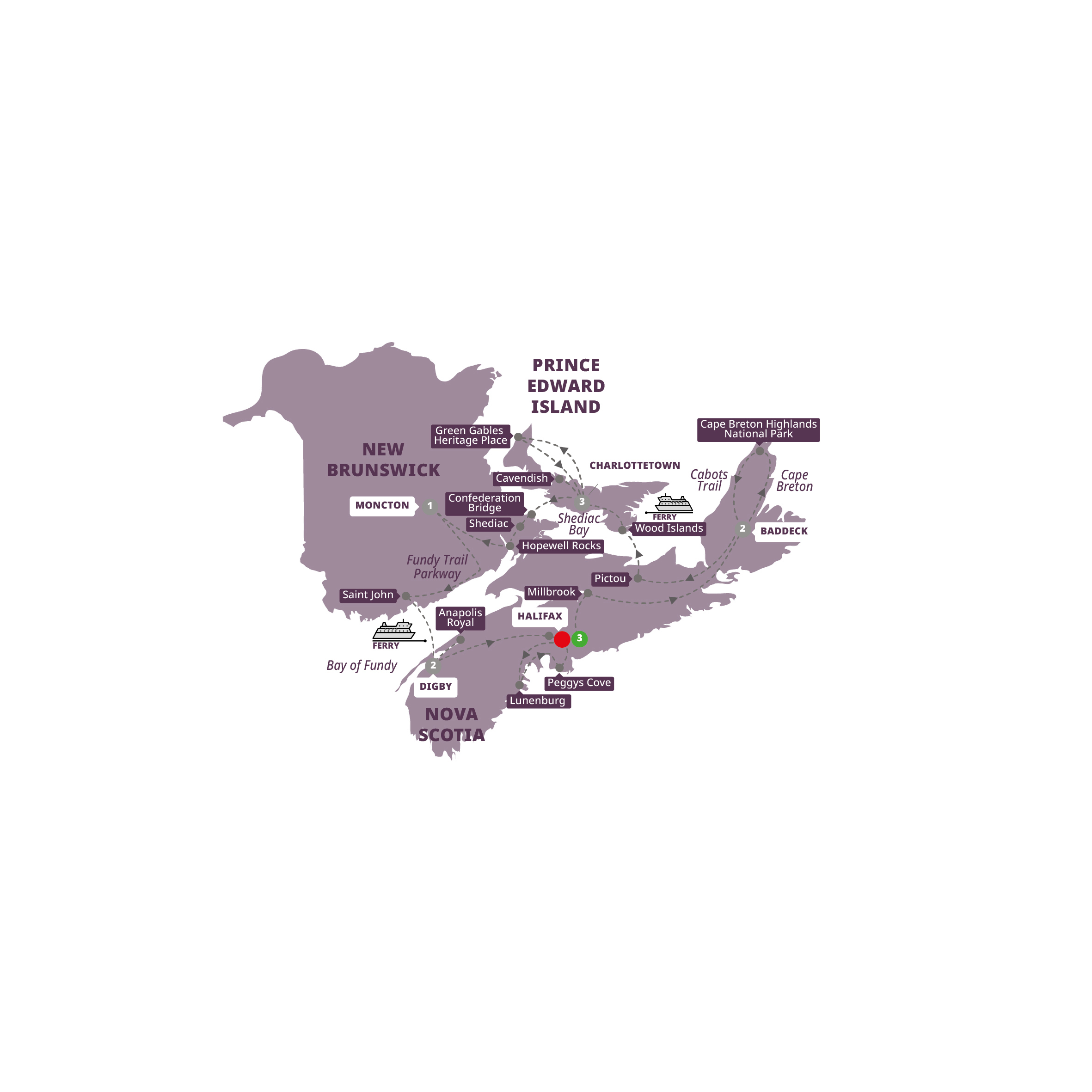 Map Landscapes Canadian Maritimes Guided Tour ACME 27