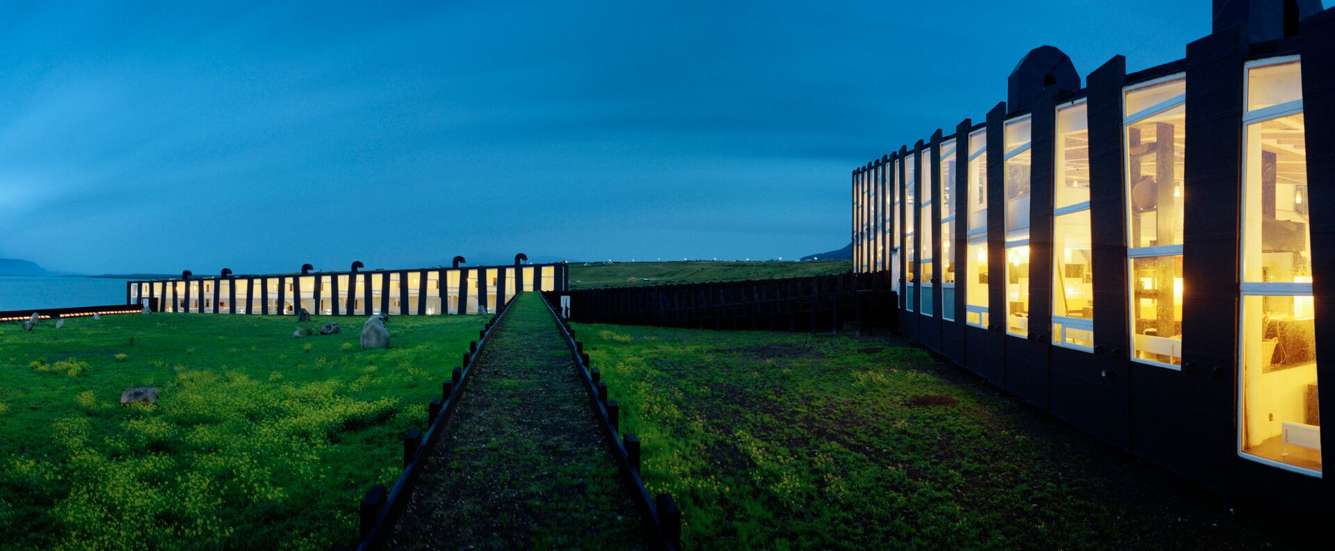 Extrerior of Remota Patagonia Lodge in Puerto Natales, Chile
